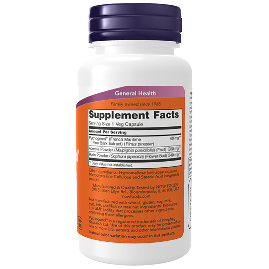 NWF1333 | Back of white supplement bottle showing Supplement Facts label and ingredients - Thumbnail
