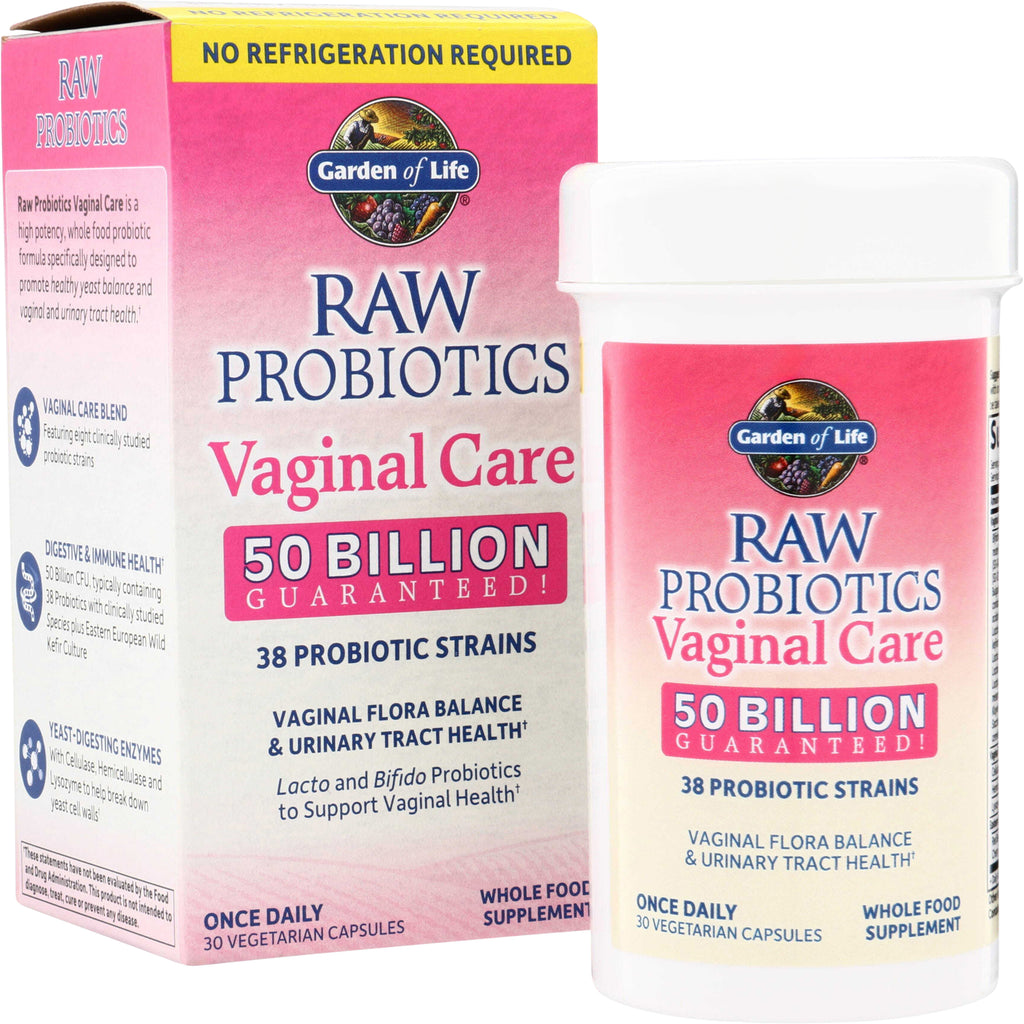 GLF365 | Garden of Life RAW Probiotics Vaginal Care 50 Billion Guaranteed, 30 vegetarian capsules - Thumbnail