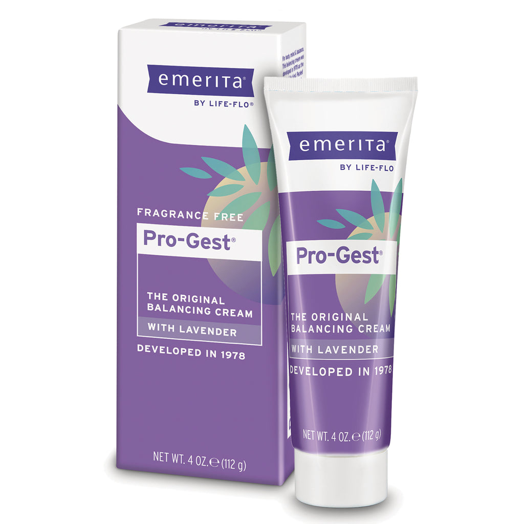 EMR032 | Emerita Pro-Gest balancing cream tube and box, fragrance free with lavender, 4 oz - Thumbnail