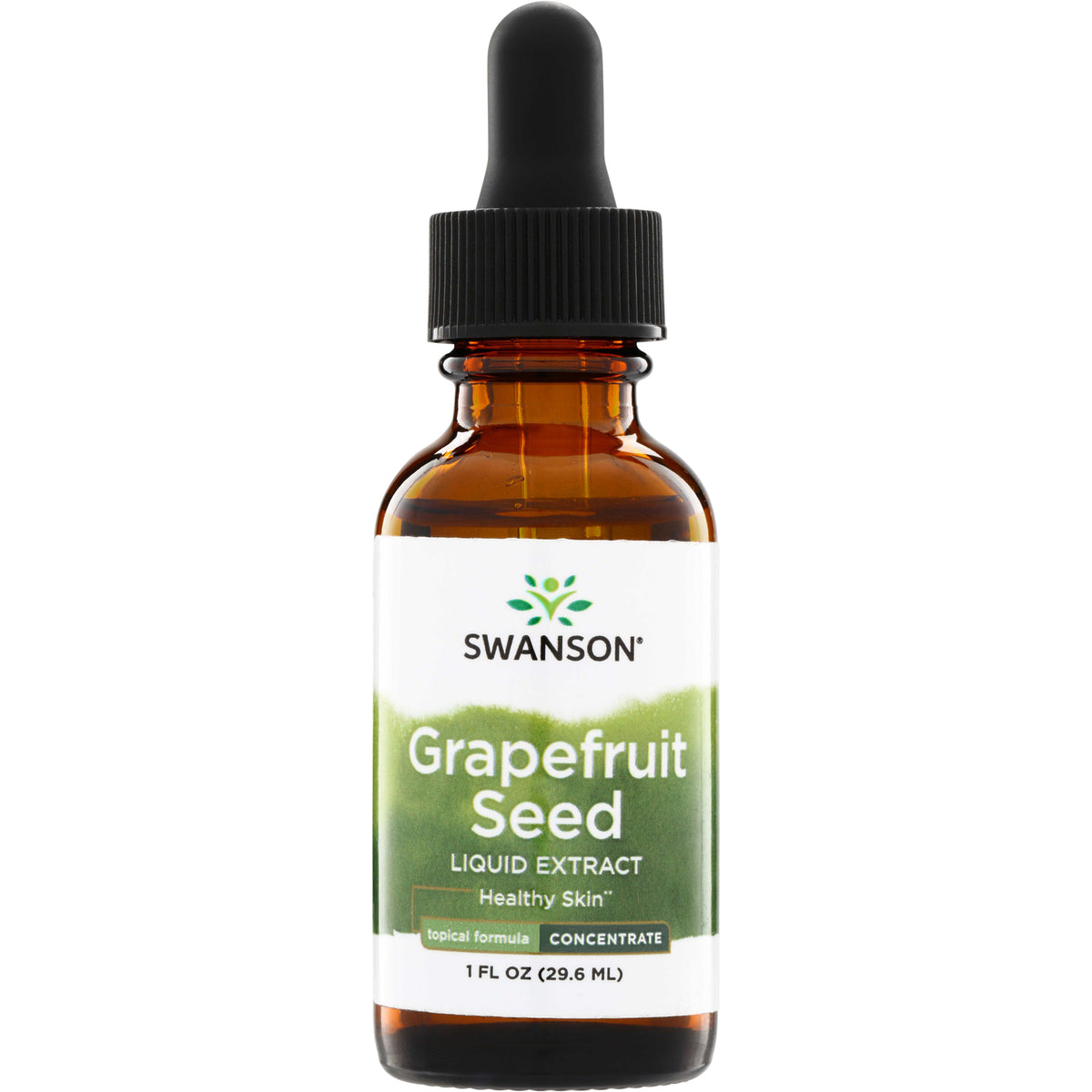 SW1330 | Swanson Grapefruit Seed Liquid Extract topical formula concentrate, Healthy Skin, 1 fl oz dropper bottle