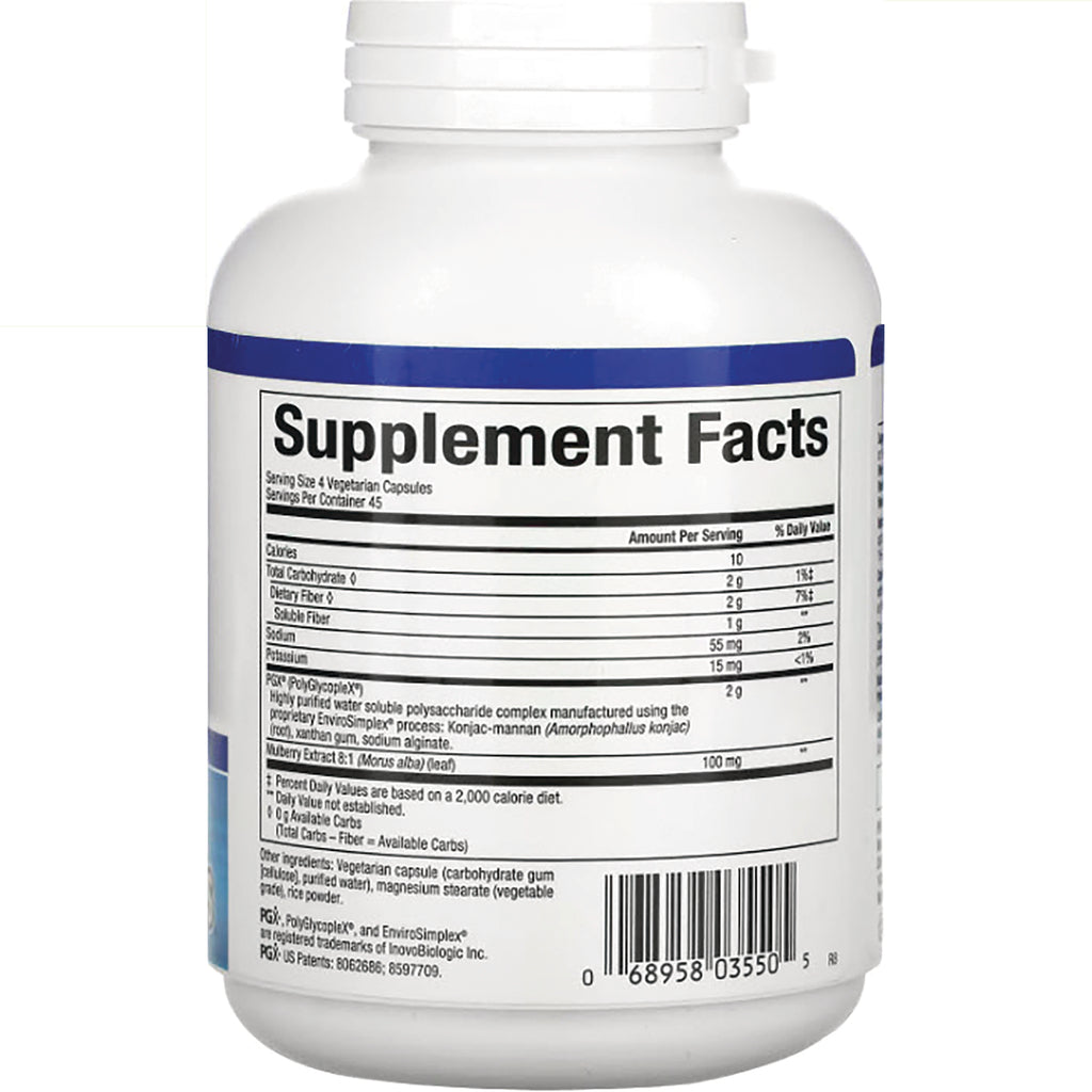 NFC035 | back of white supplement bottle showing Supplement Facts label and barcode - Thumbnail