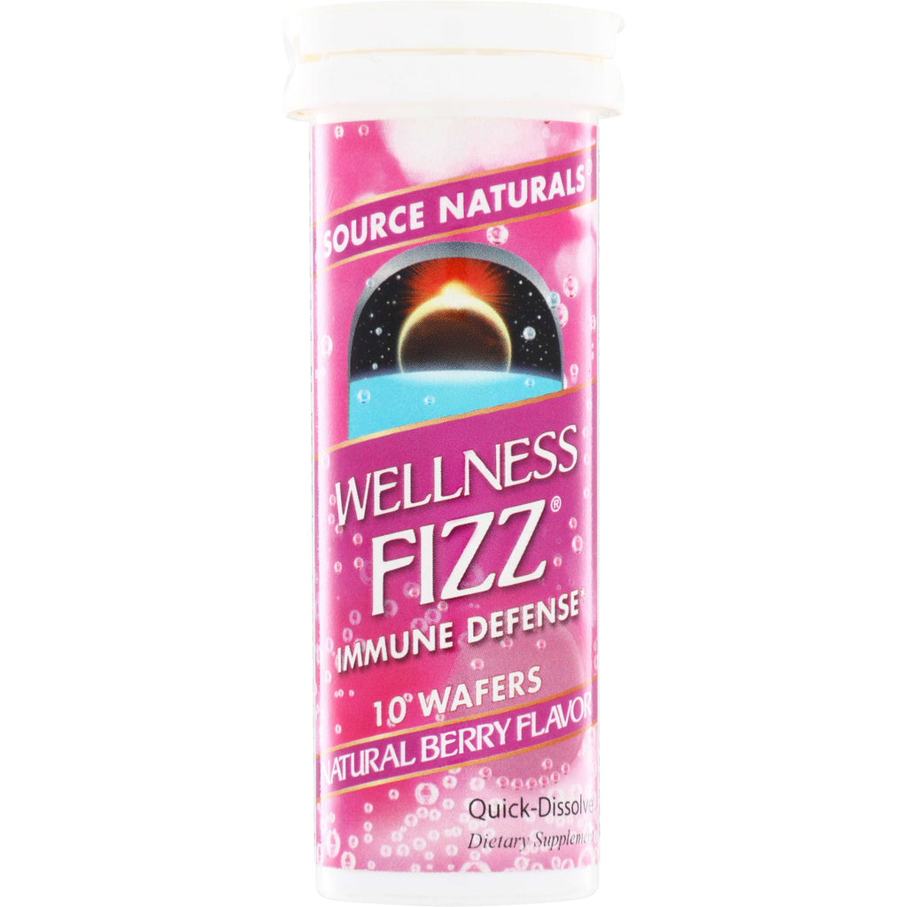 SN150 | Source Naturals Wellness Fizz Immune Defense, 10 wafers, natural berry flavor - Thumbnail