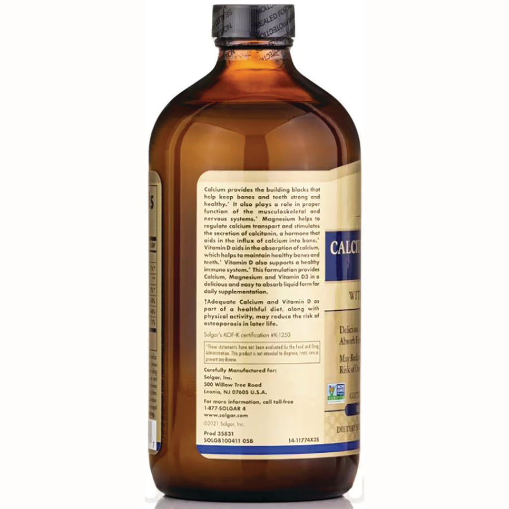 SLG317 | Back of amber supplement bottle showing ingredient panel and manufacturer information - Thumbnail