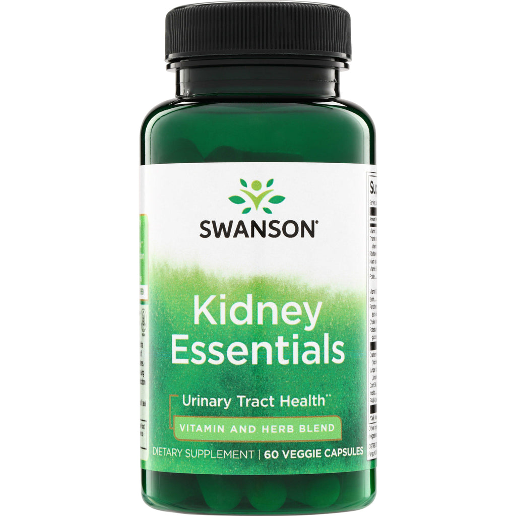 SWC101 | Swanson Kidney Essentials supplement, urinary tract health, 60 veggie capsules - Thumbnail
