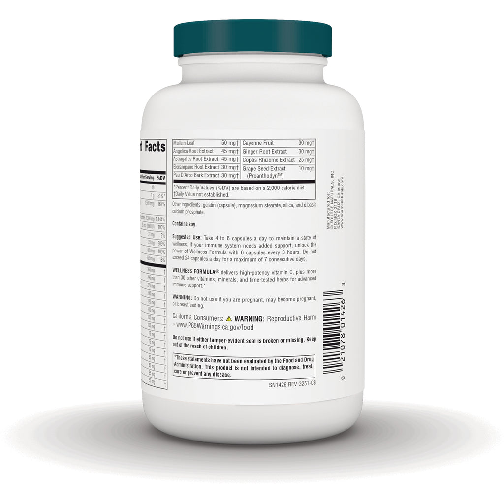 SN219 | Back label with Supplement Facts, ingredients, warnings, suggested use, and barcode - Thumbnail