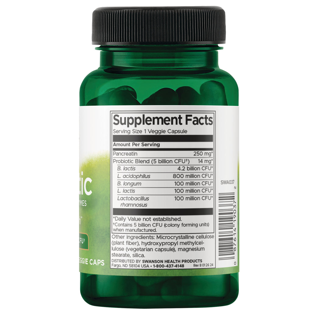 SWA037 | Back label with Supplement Facts - Thumbnail