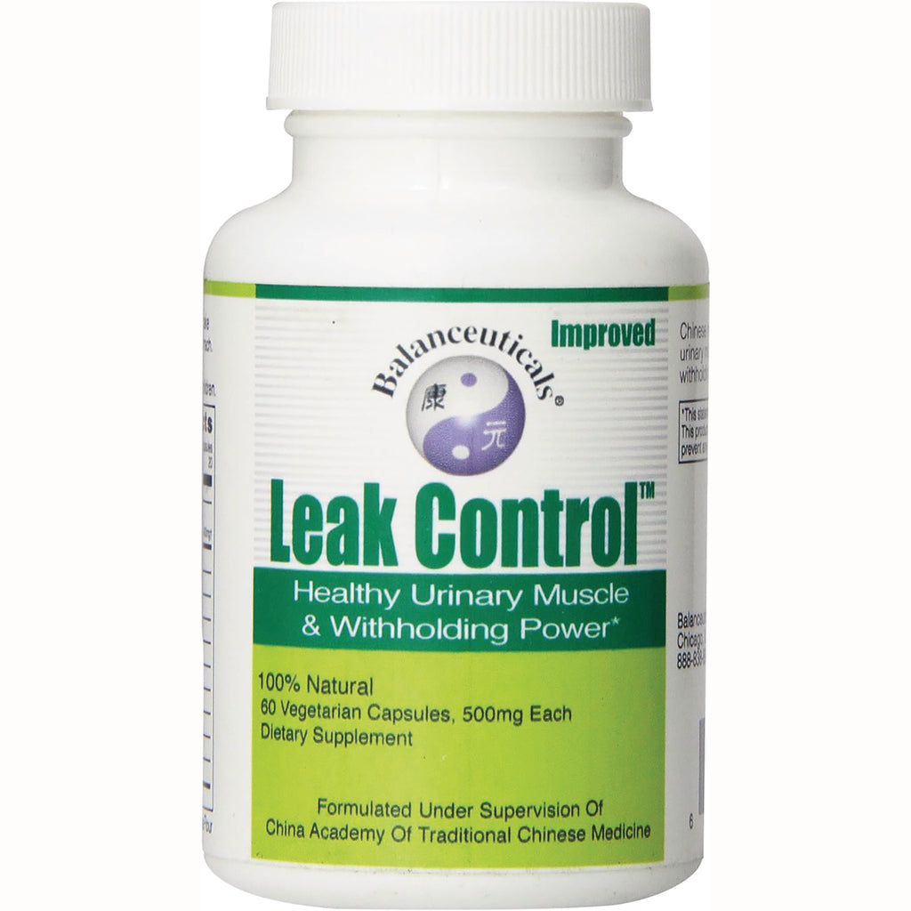 BAL001 | Leak Control supplement bottle front label reading Healthy Urinary Muscle & Withholding Power - Thumbnail