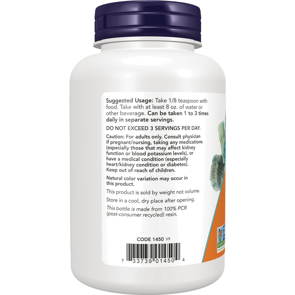 NWF905 | Back label with suggested usage, warnings, barcode and recycling information on white supplement bottle - Thumbnail