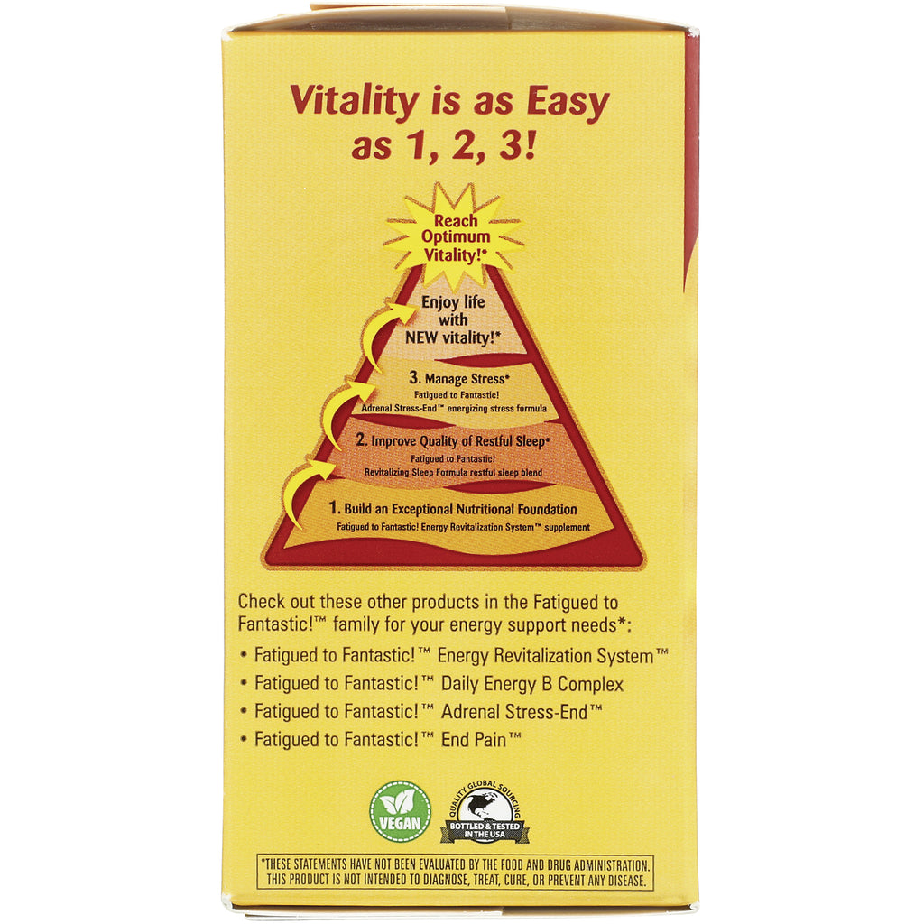 ET382 | pyramid infographic titled Vitality is as Easy as 1, 2, 3 showing three-step vitality program and product family list - Thumbnail