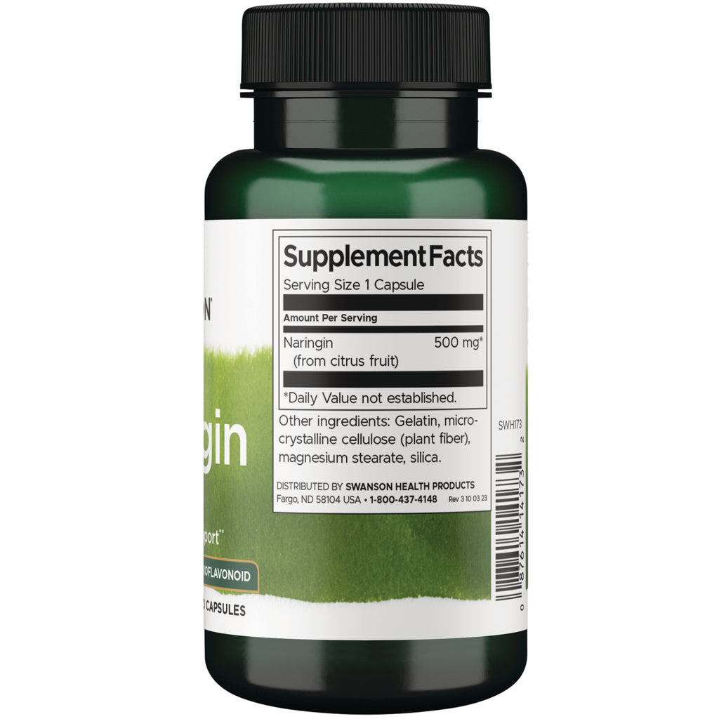 SWH173 | Back label with supplement facts and serving information - Thumbnail