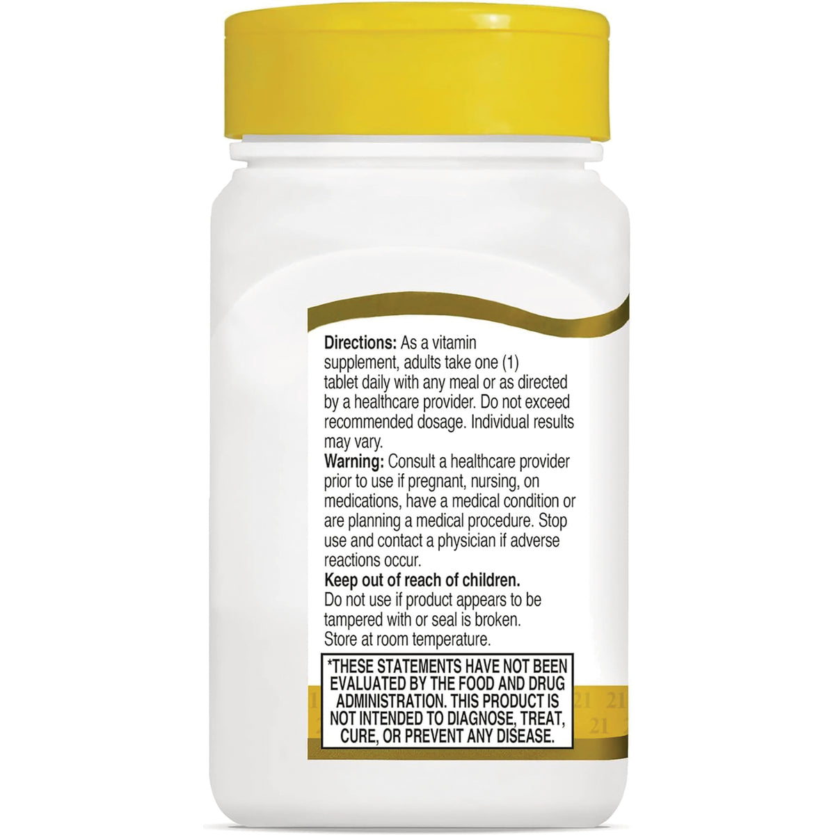 CNT162 | back label of white supplement bottle showing directions, warnings, keep out of reach of children and FDA disclaimer