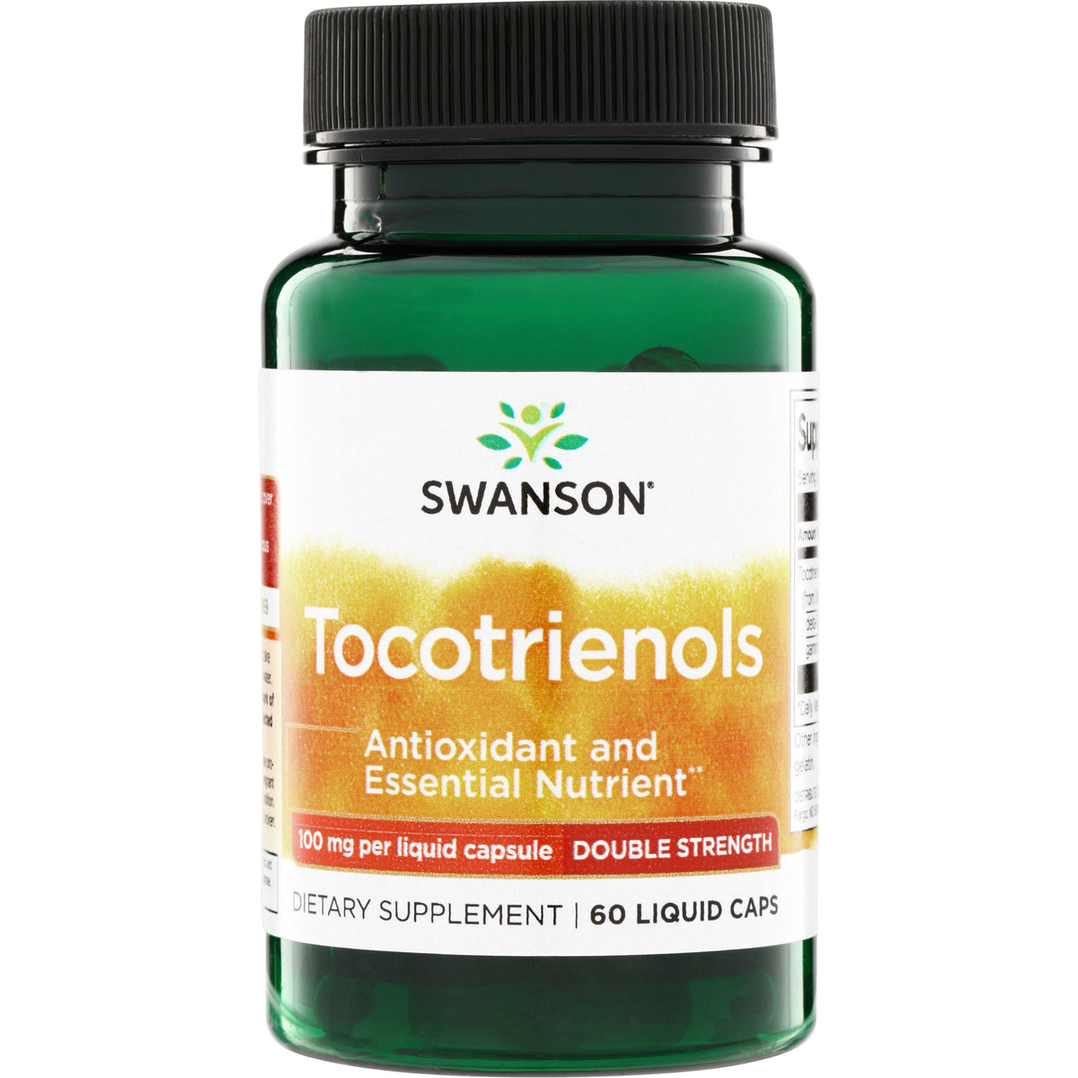 SWU680 | Swanson Tocotrienols dietary supplement, Double Strength, 100 mg per liquid capsule, 60 liquid caps