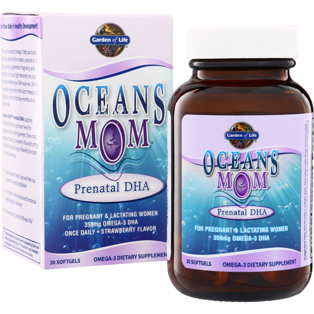 GLF057 | Garden of Life Oceans Mom Prenatal DHA omega-3 dietary supplement, 30 softgels - Thumbnail