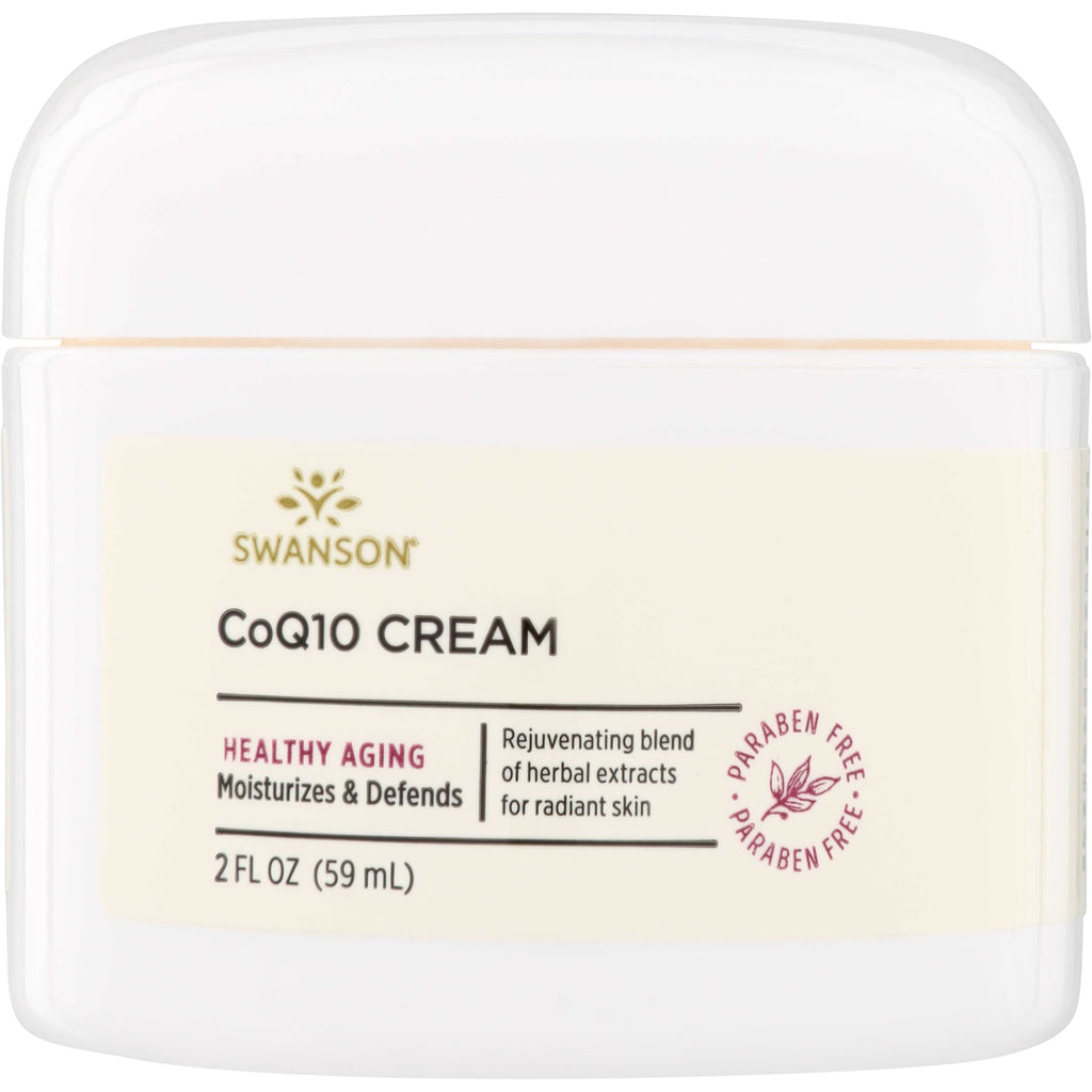 SW1462 | Swanson CoQ10 Cream jar, Healthy Aging, moisturizes and defends, paraben free, 2 fl oz - Thumbnail