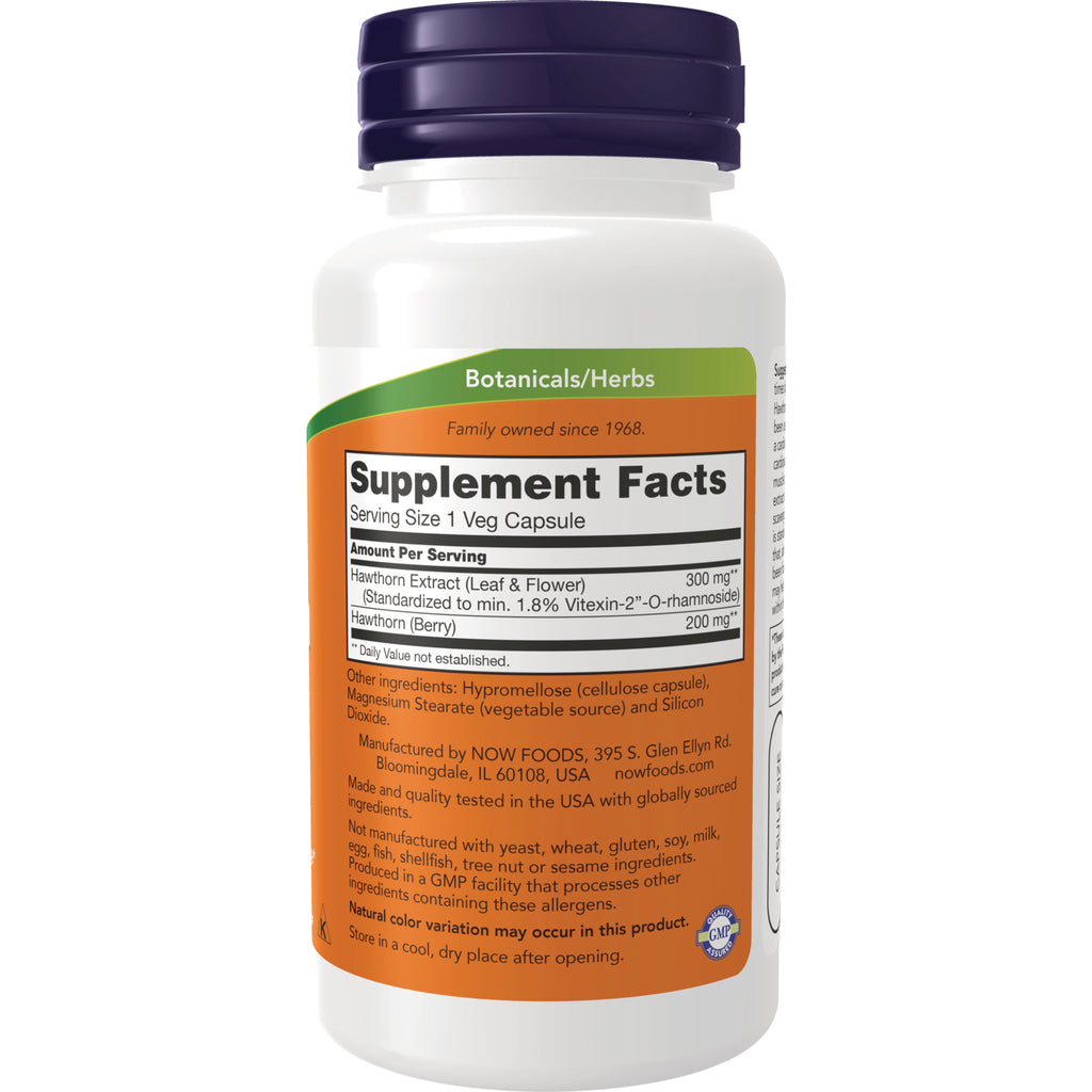NWF551 | back label of white supplement bottle showing Supplement Facts panel and ingredient text - Thumbnail