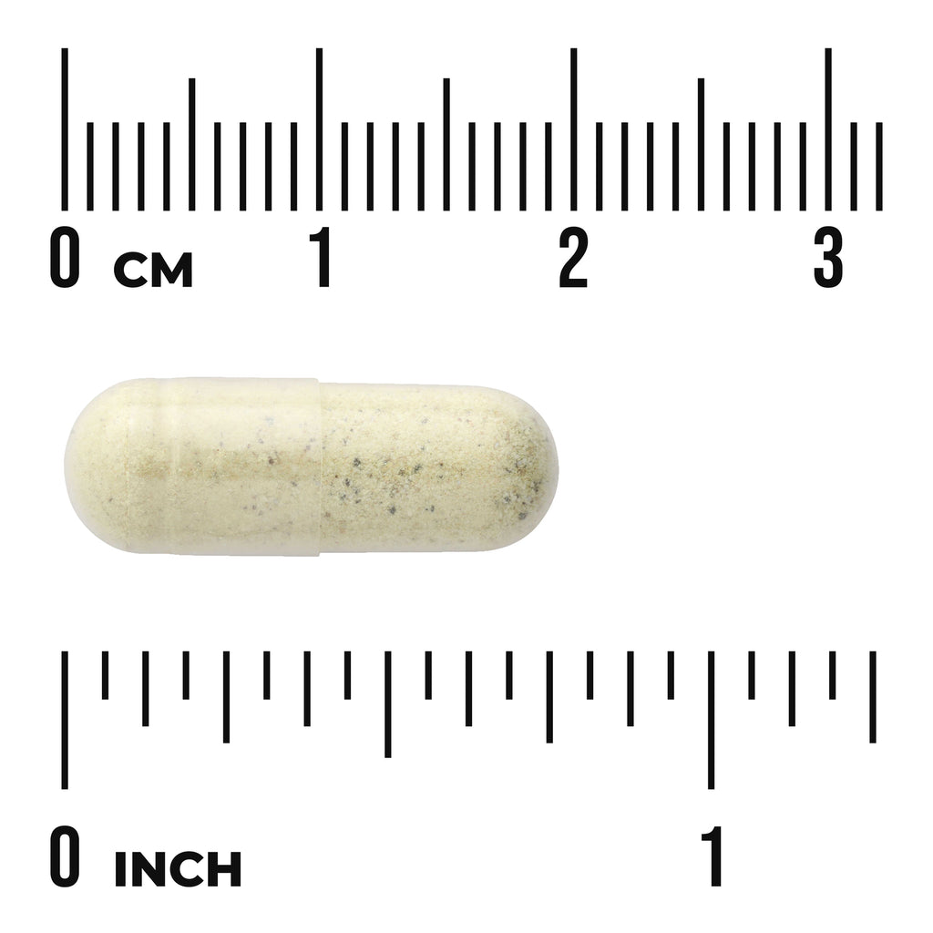 SWU221 | Beige capsule with size scale in centimeters and inches - Thumbnail