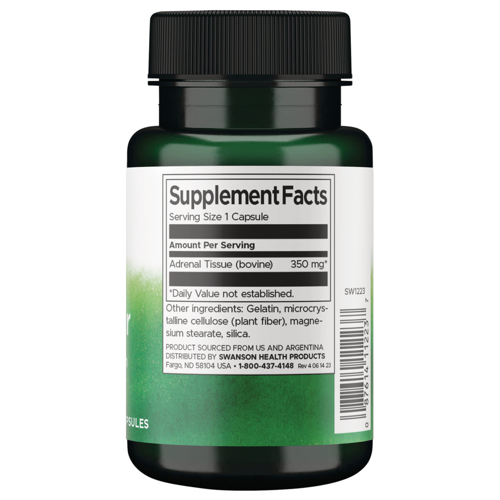 SW1223 | Back label with supplement facts and serving information - Thumbnail