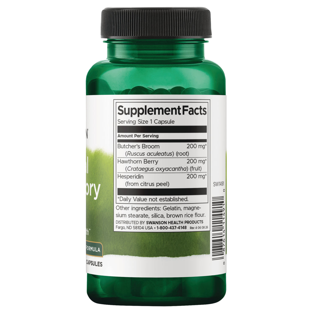 SW1491 | Back label with supplement facts and serving information - Thumbnail