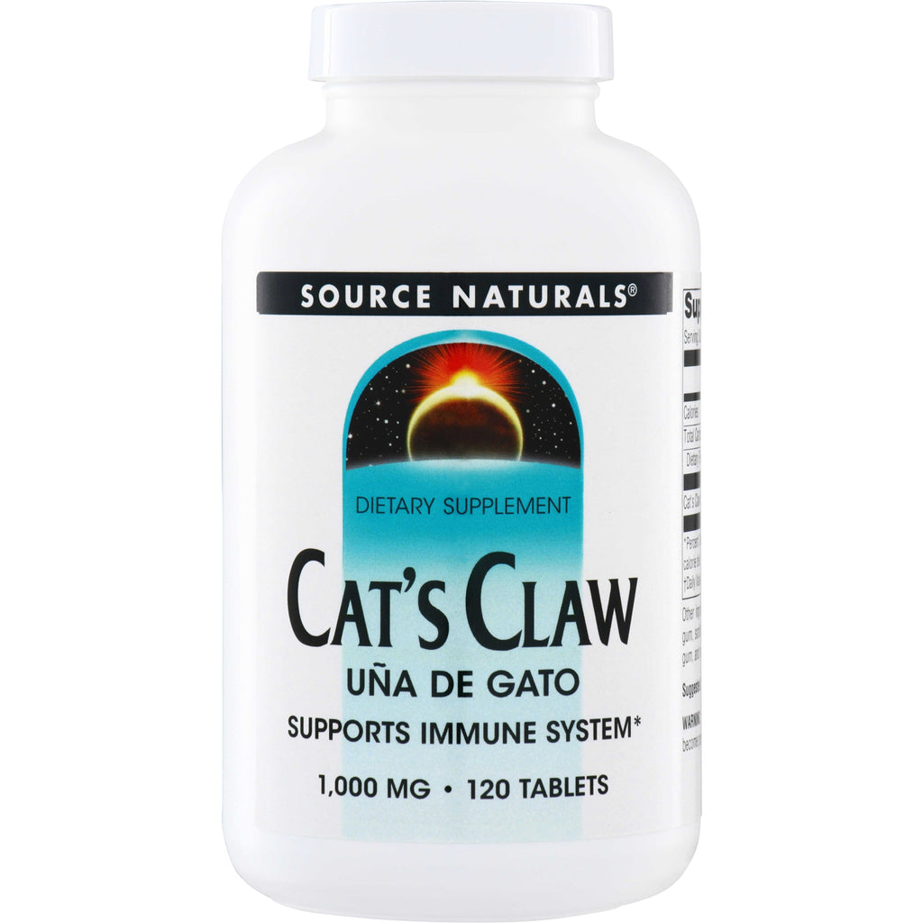 SN233 | Source Naturals Cats Claw dietary supplement, supports immune system, 1,000 mg, 120 tablets - Thumbnail