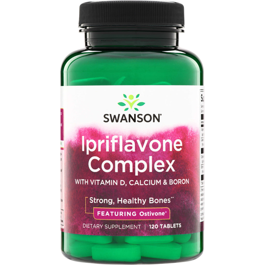 SW731 | Swanson Ipriflavone Complex with Vitamin D, Calcium & Boron, Featuring Ostivone, 120 tablets - Thumbnail