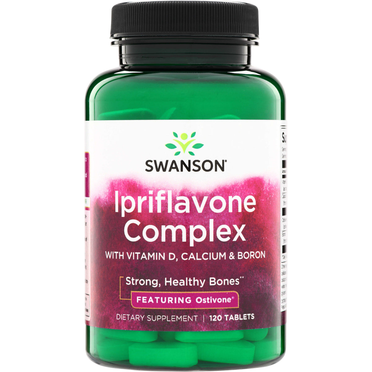 SW731 | Swanson Ipriflavone Complex with Vitamin D, Calcium & Boron, Featuring Ostivone, 120 tablets