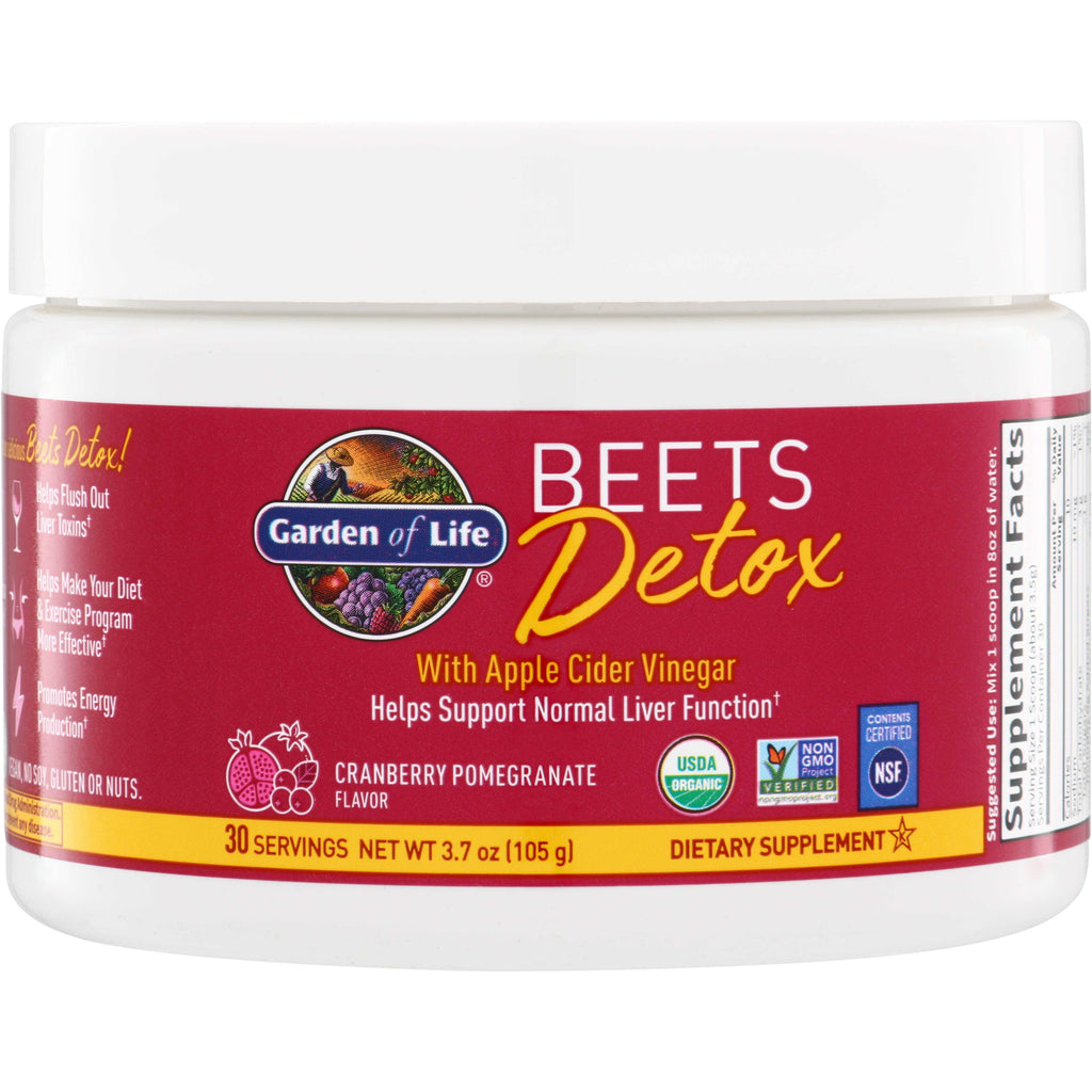 GLF353 | Garden of Life Beets Detox with Apple Cider Vinegar, Cranberry Pomegranate flavor, 30 servings - Thumbnail