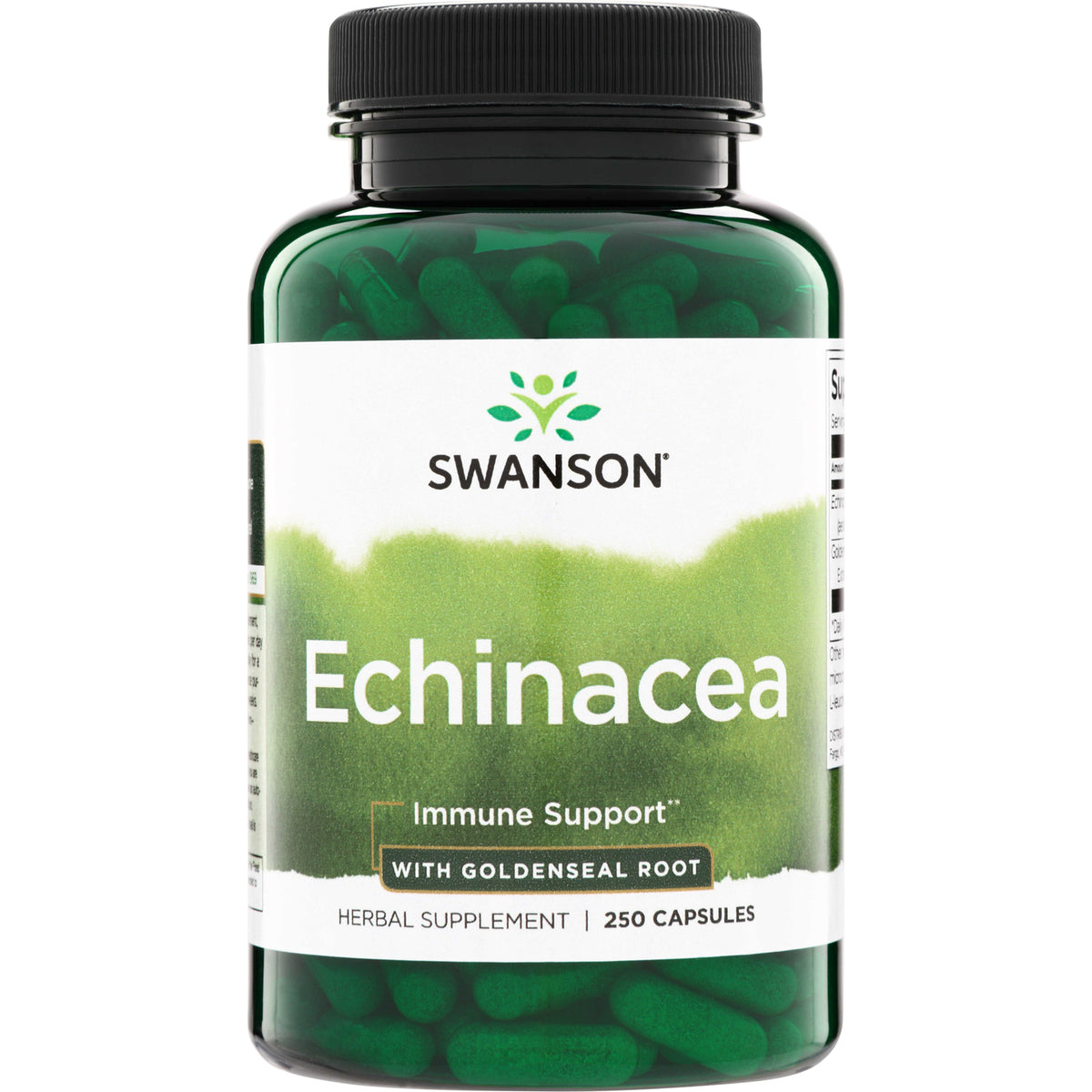 SW1737 | Swanson Echinacea with Goldenseal Root, Immune Support, 250 capsules