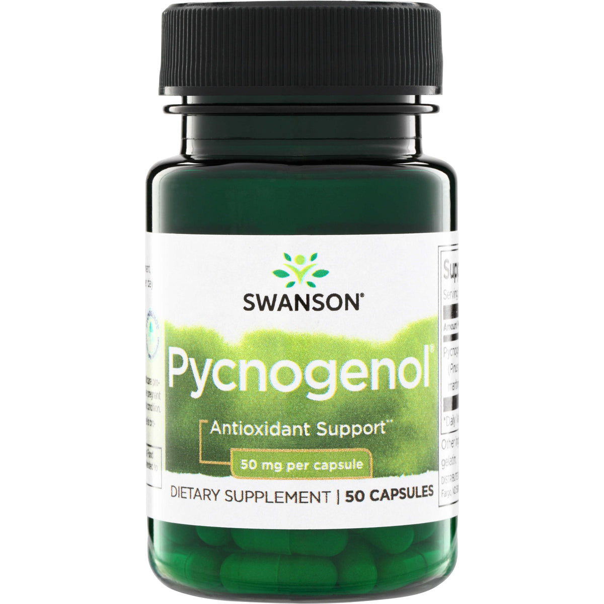 SW612 | Swanson Pycnogenol dietary supplement, Antioxidant Support, 50 mg per capsule, 50 capsules