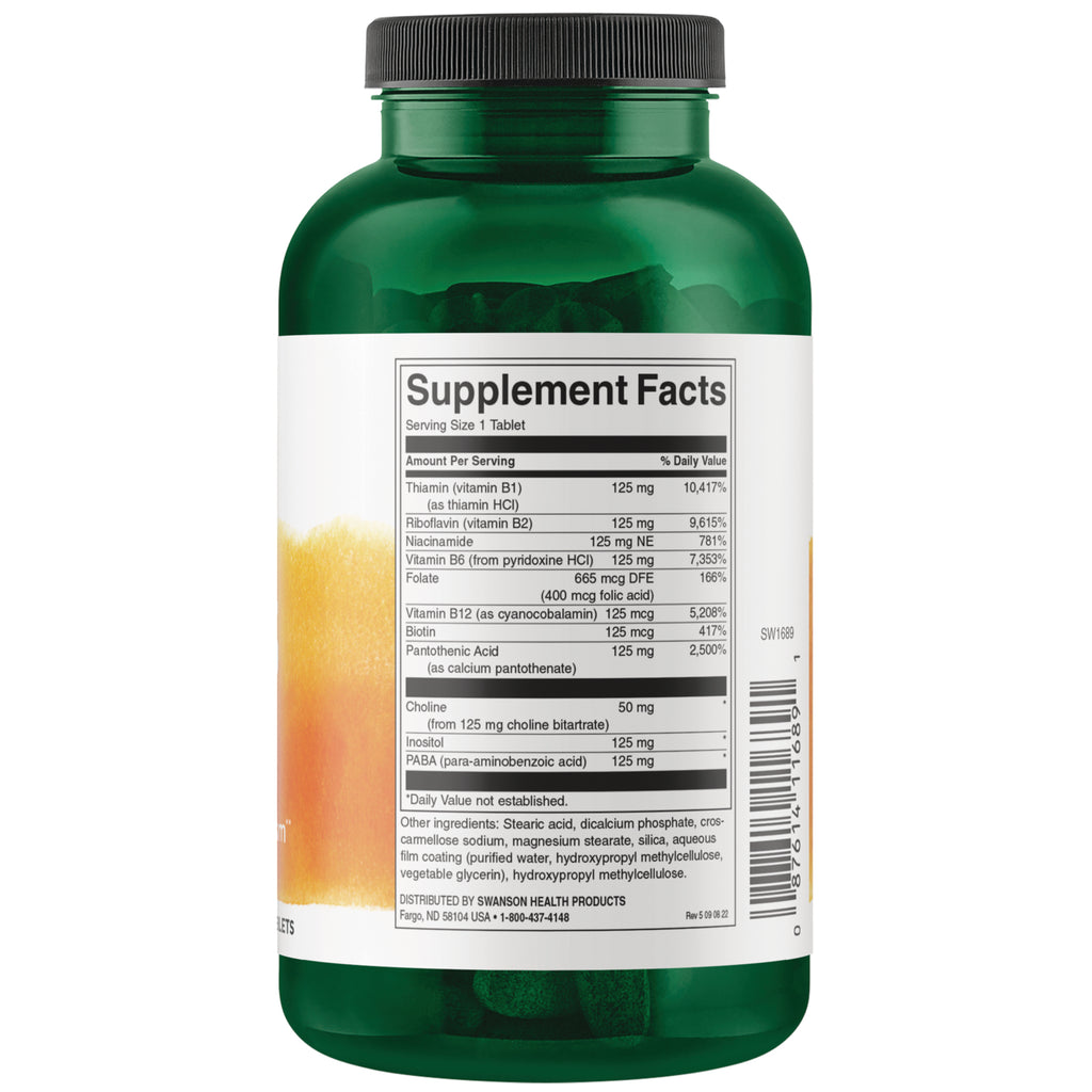 SW1689 | Back label with supplement facts and serving information - Thumbnail