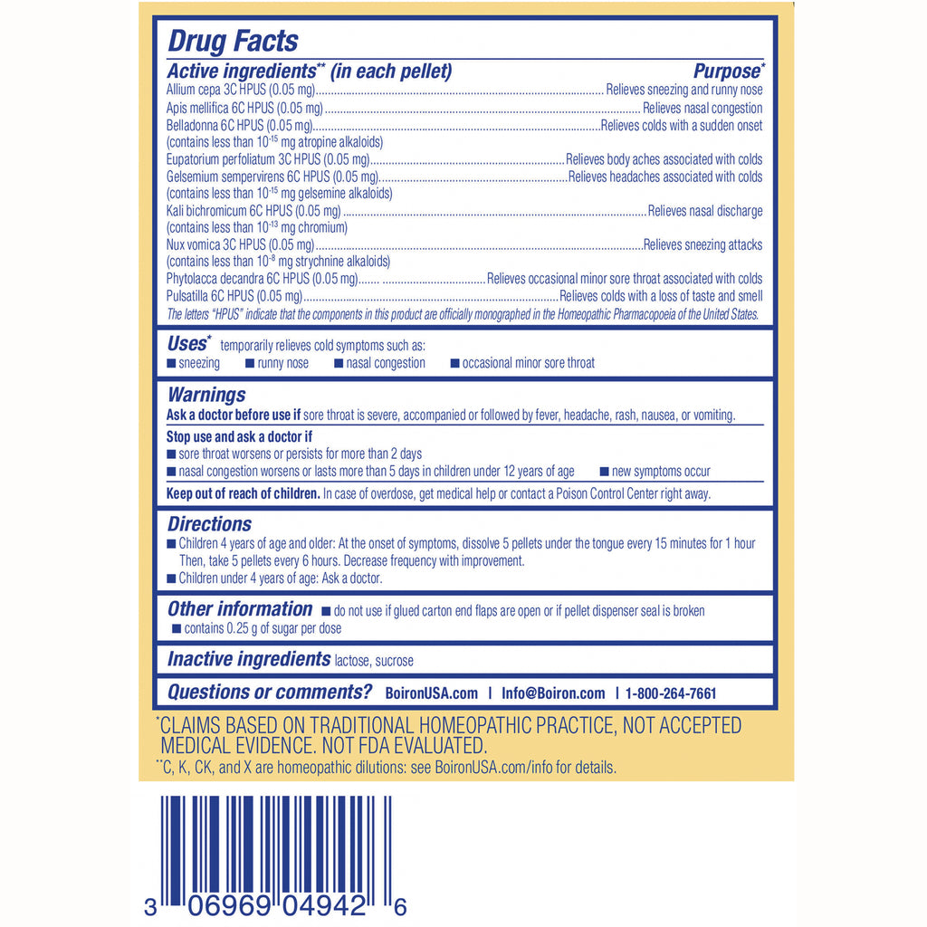 Drug Facts panel showing active ingredients, uses, warnings, directions, other information, and barcode - Thumbnail