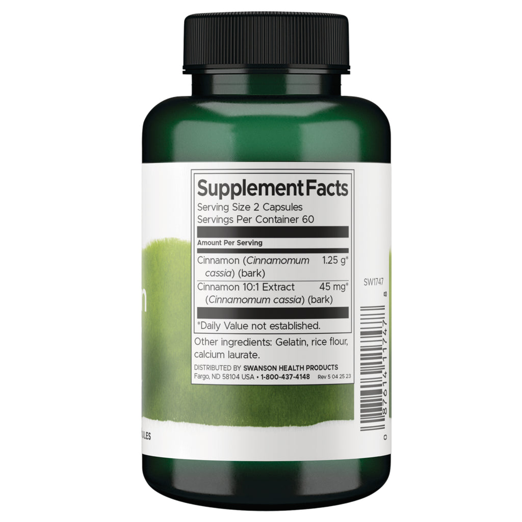 SW1747 | Back label with supplement facts and serving information - Thumbnail