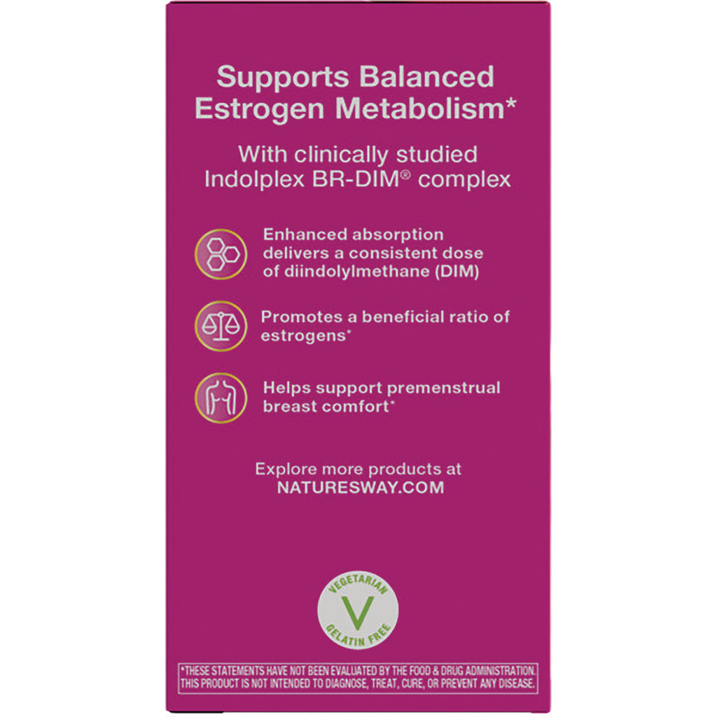 ET455 | Magenta product infographic listing benefits: supports balanced estrogen metabolism, enhanced absorption, promotes healthy estrogen ratio, premenstrual breast comfort - Thumbnail