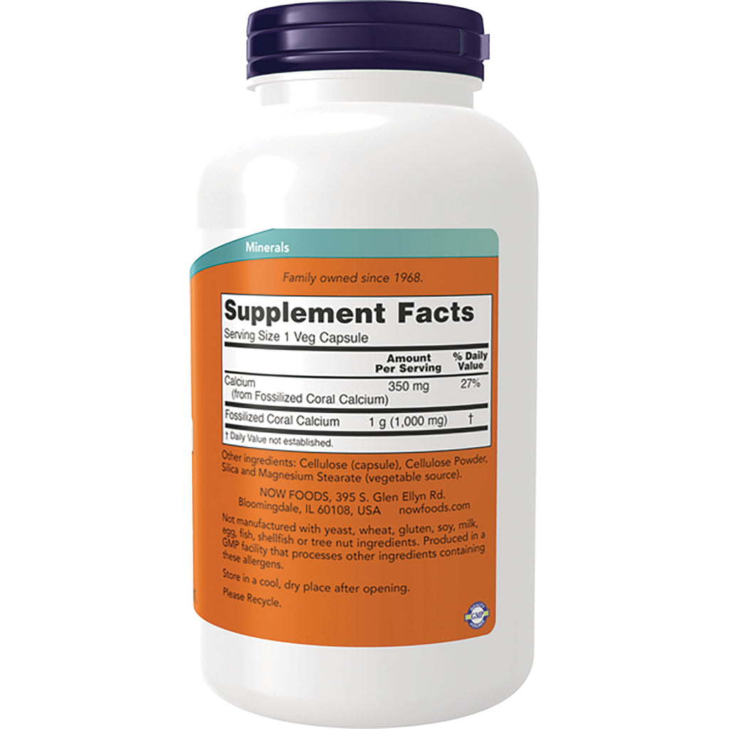 NWF1002 | Back of white supplement bottle showing Supplement Facts panel and ingredient text - Thumbnail