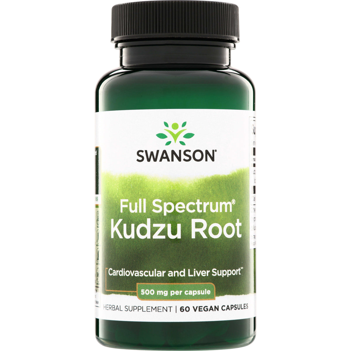 SW1034 | Swanson Full Spectrum Kudzu Root, Cardiovascular and Liver Support, 500 mg per capsule, 60 vegan capsules