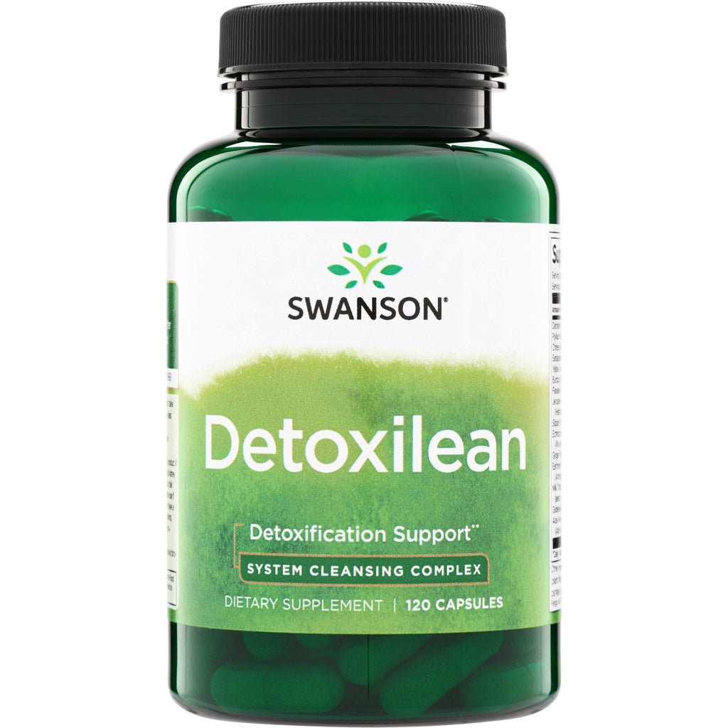 SWD035 | Swanson Detoxilean bottle, Detoxification Support, System Cleansing Complex, dietary supplement, 120 capsules - Thumbnail