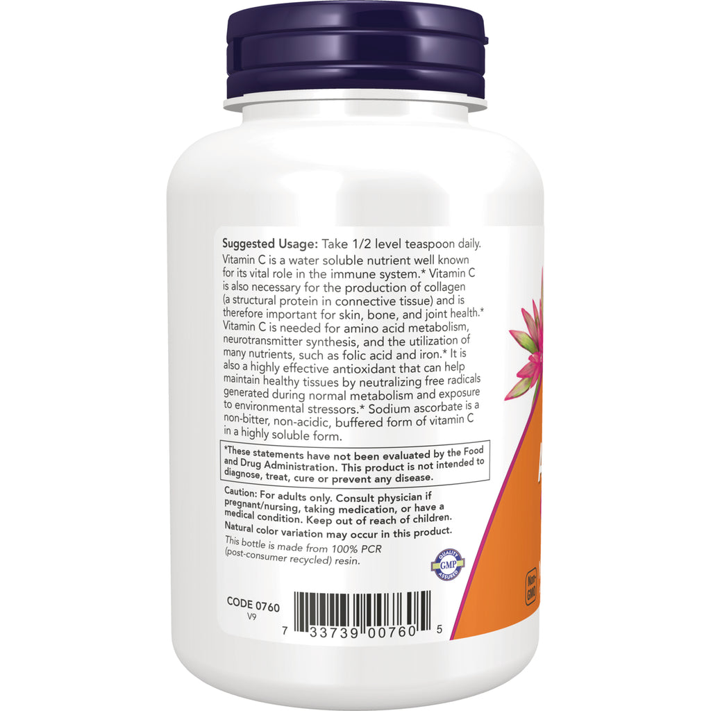 NWF215 | Back label of white supplement bottle showing suggested usage text, caution box, and barcode - Thumbnail