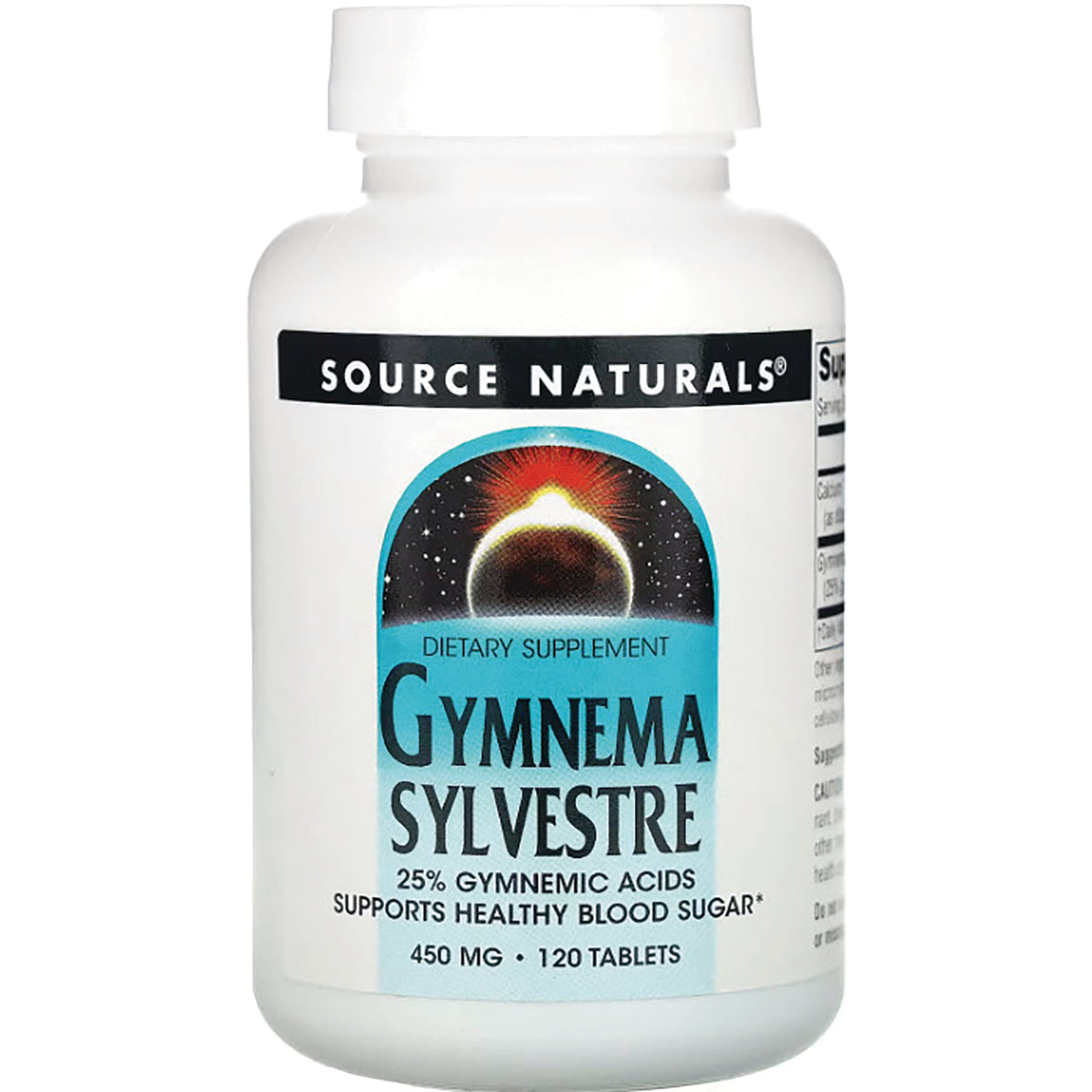 SN562 | Source Naturals Gymnema Sylvestre 450 mg dietary supplement, 120 tablets