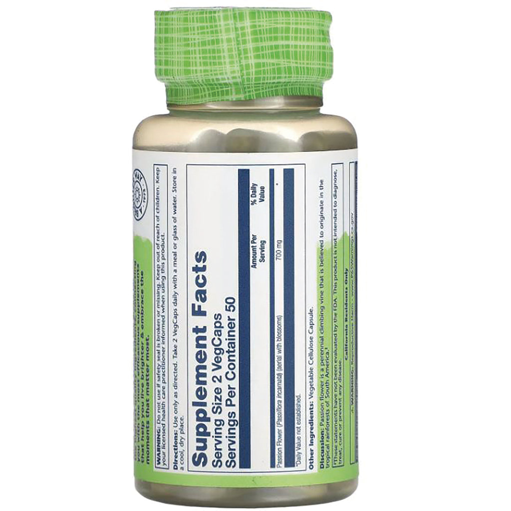SLR218 | Back of supplement bottle showing Supplement Facts label and green cap - Thumbnail