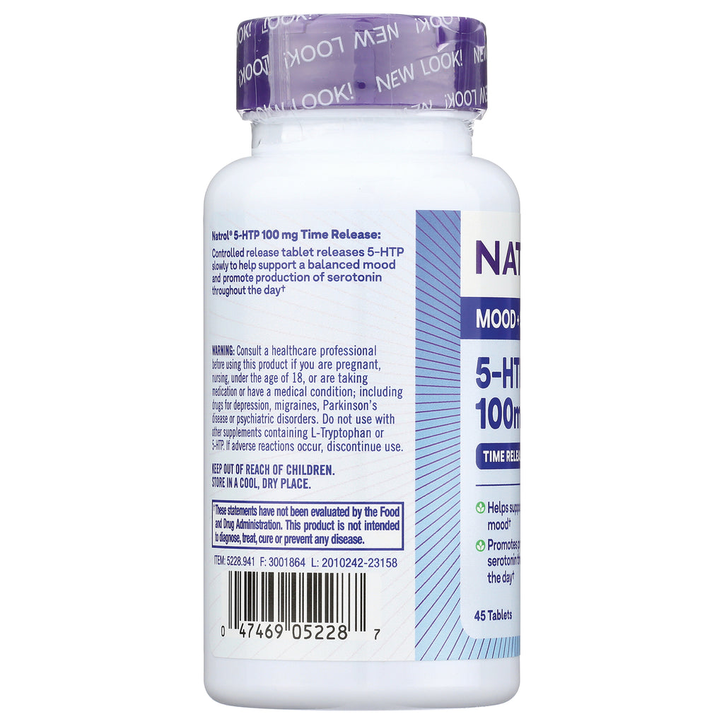 NA385 | Back label of white supplement bottle showing warning text, barcode, and dosage info - Thumbnail
