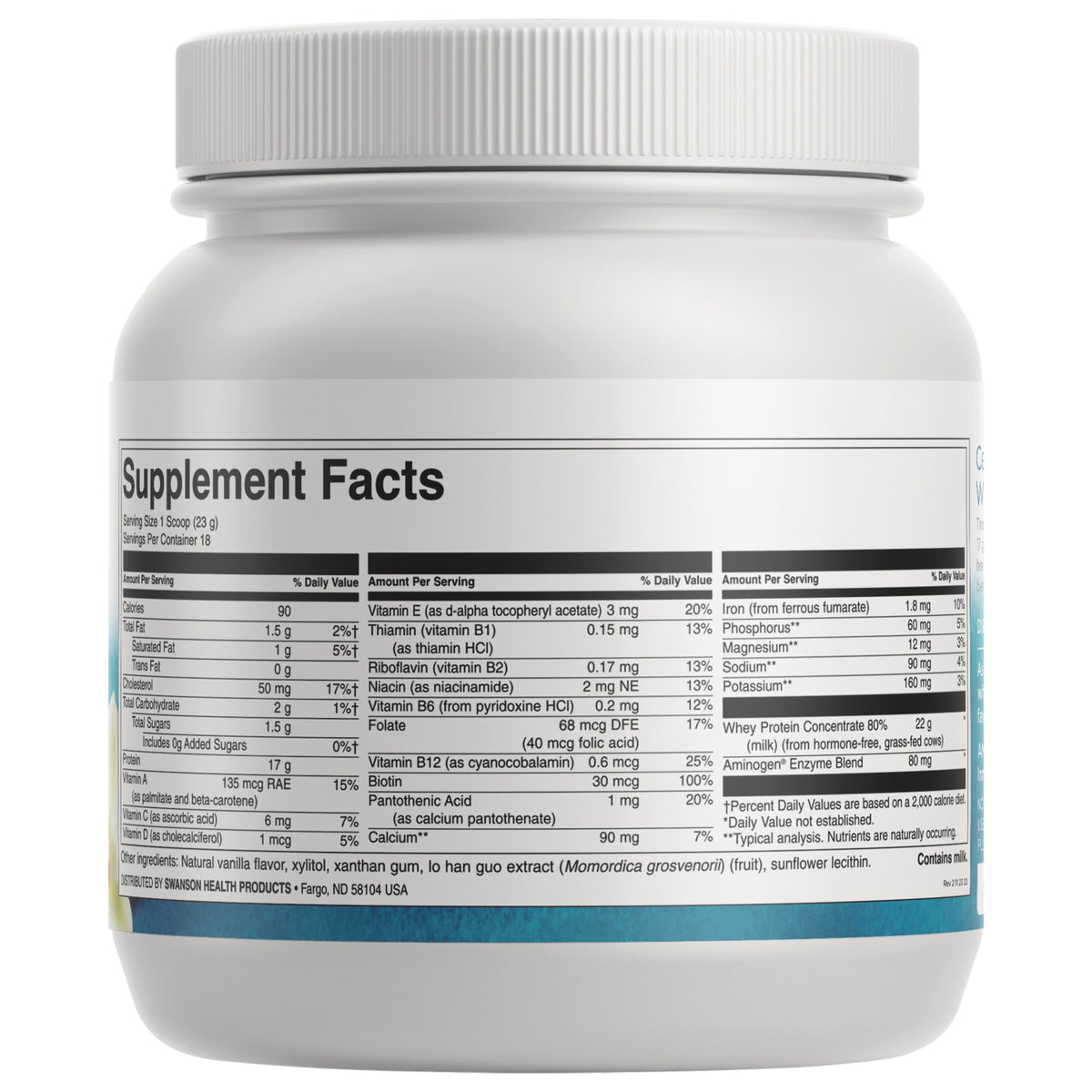 SWU477 | Scoop filled with beige supplement powder