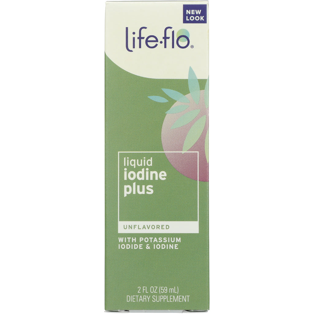 LFH023 | Life-flo Liquid Iodine Plus unflavored 2 fl oz supplement box with potassium iodide & iodine - Thumbnail