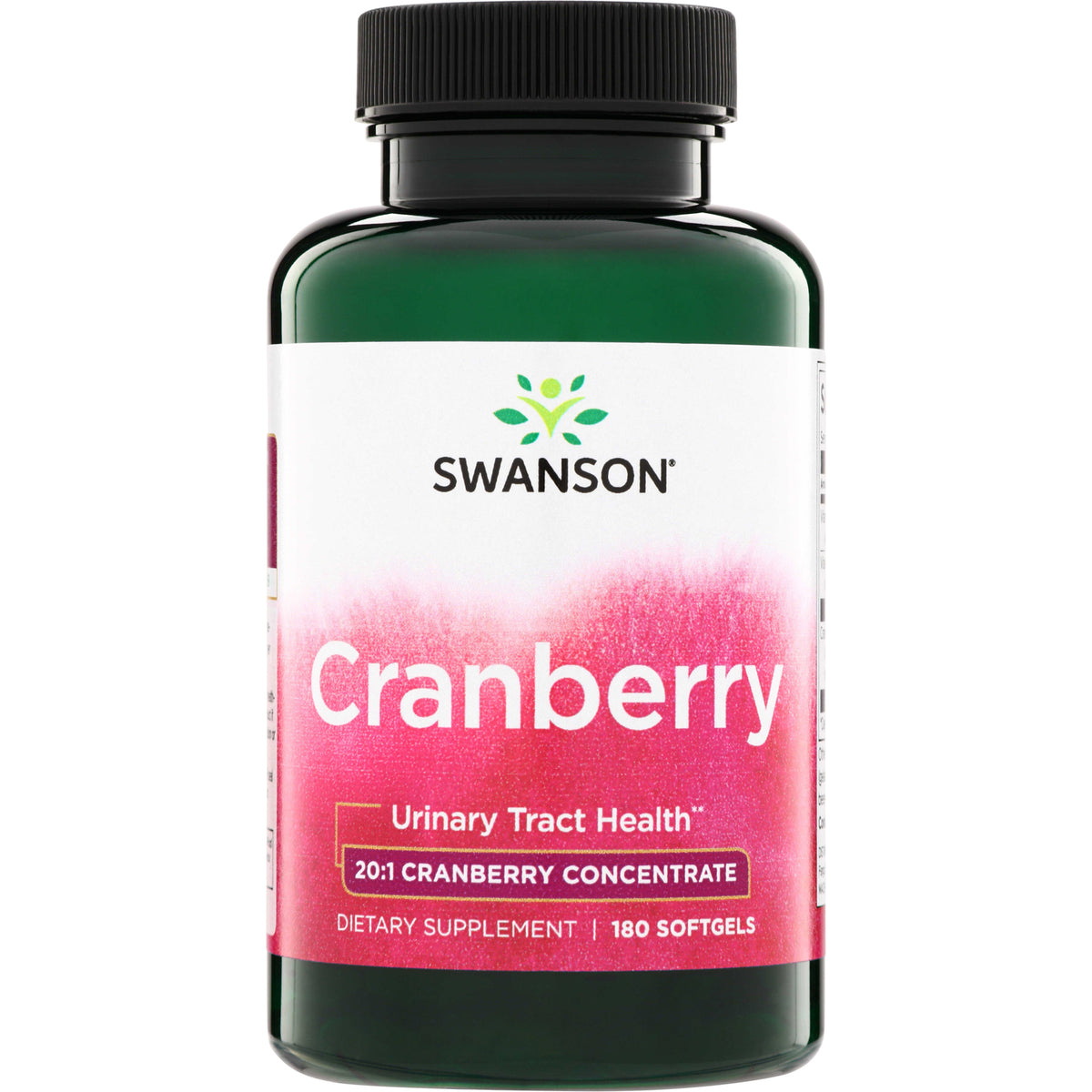 SW786 | Swanson Cranberry 20:1 Concentrate for Urinary Tract Health, 180 softgels