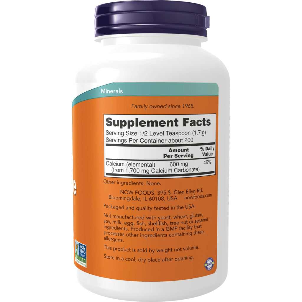 NWF802 | Back label of white bottle showing Supplement Facts panel and product information - Thumbnail