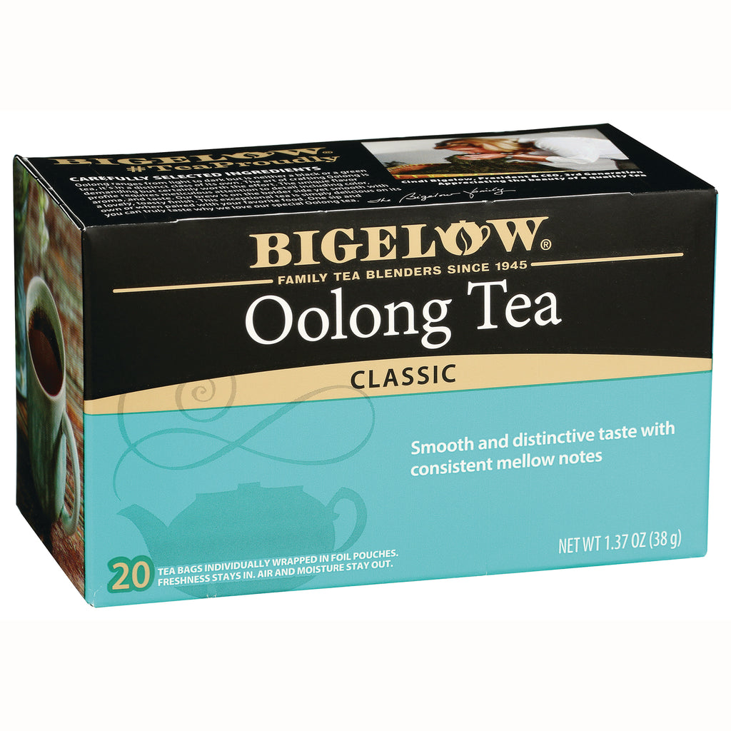 BGT022 | Bigelow Oolong Tea Classic box front showing 20 individually wrapped tea bags and net wt 1.37 oz - Thumbnail