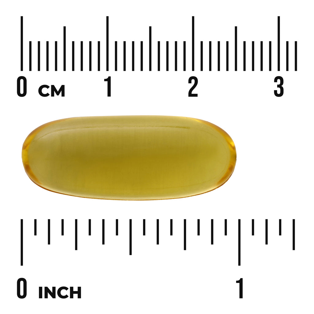 SWE092 | Softgel capsule with size guide in centimeters and inches - Thumbnail