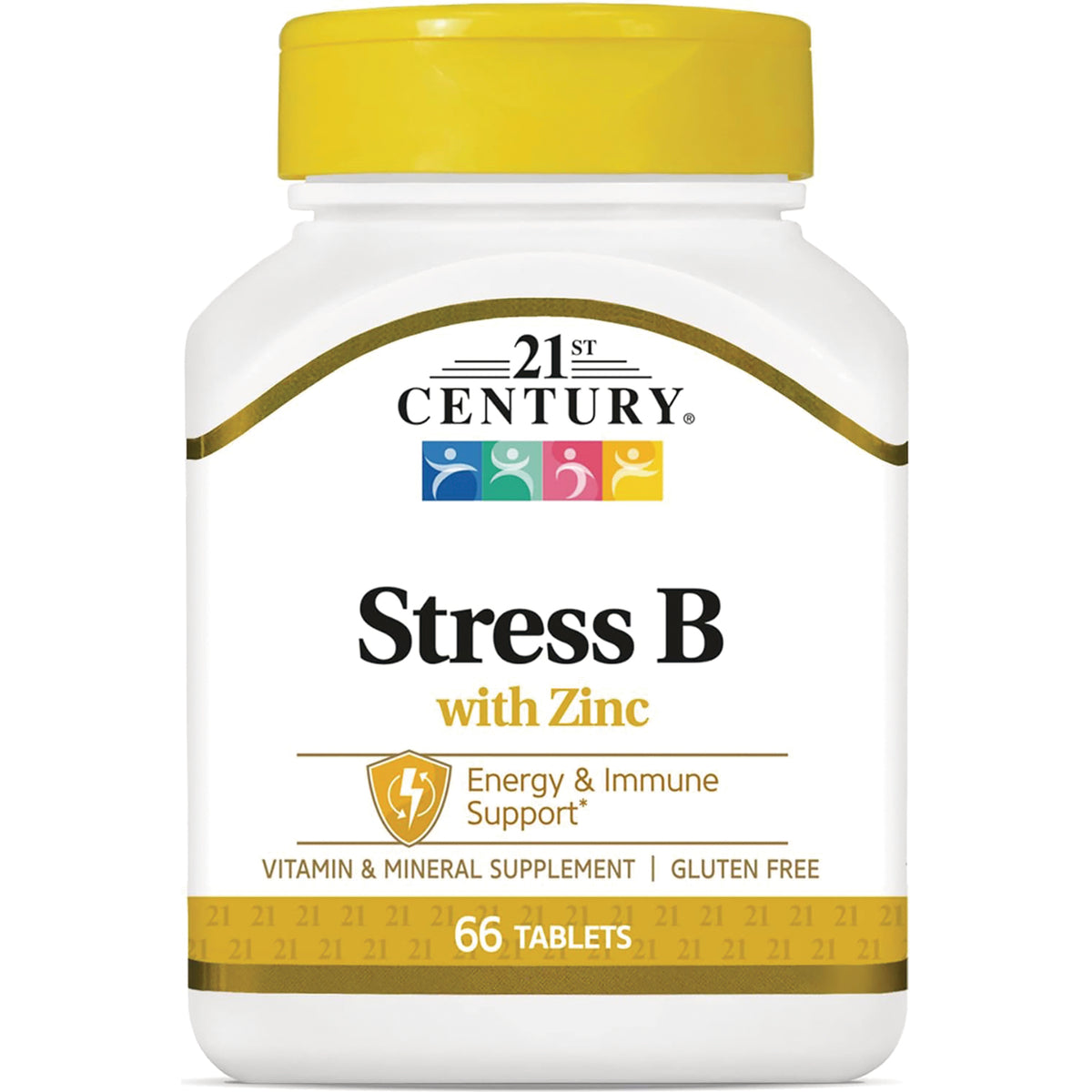 CNT158 | 21st CENTURY Stress B with Zinc vitamin and mineral supplement bottle, 66 tablets