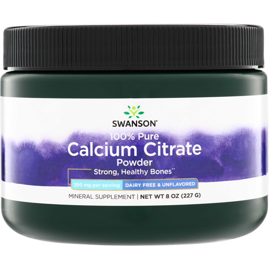 SW1375 | Swanson Calcium Citrate Powder, 100% Pure, Dairy Free & Unflavored, 8 oz - Thumbnail