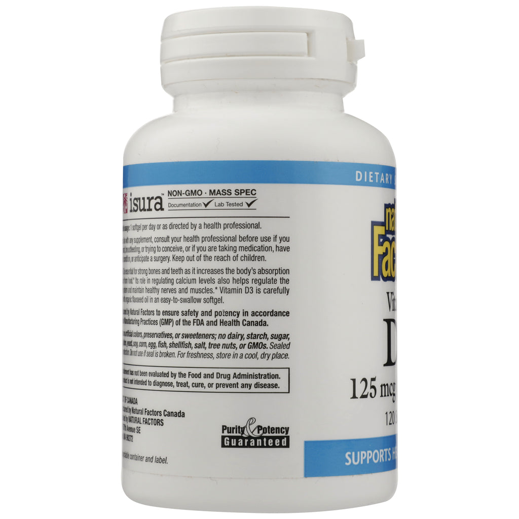 NFC095 | side label showing ingredients, warnings, and Purity & Potency Guaranteed logo on white supplement bottle - Thumbnail