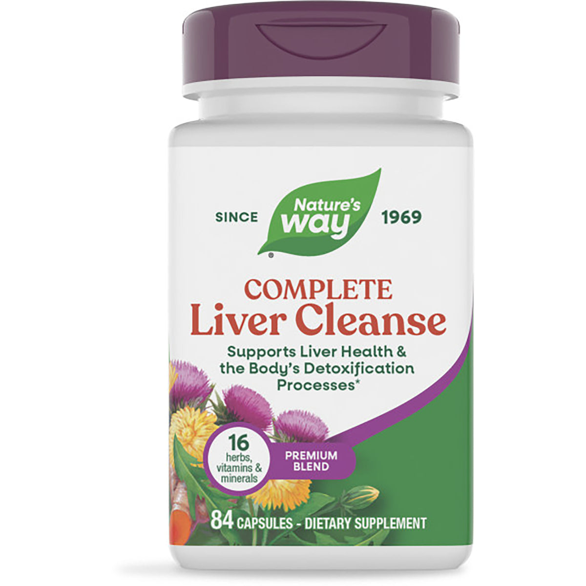 ET335 | Nature's Way Complete Liver Cleanse bottle with green label, 84 capsules dietary supplement