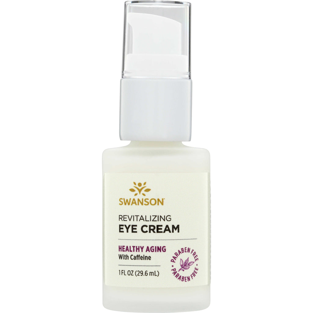 SW1674 | Swanson Revitalizing Eye Cream, Healthy Aging with Caffeine, Paraben Free, 1 fl oz (29.6 mL) pump bottle - Thumbnail